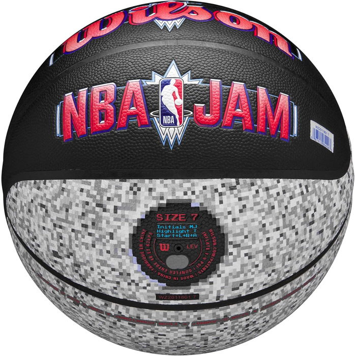 М'яч для баскетболу Wilson NBA Jam, для гри в приміщенні та на вулиці
