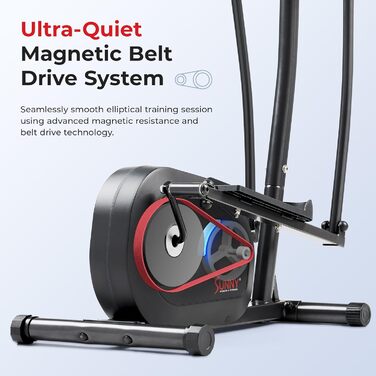 Еліптичний тренажер Sunny Health & Fitness SF-E905SMART з магнітною системою та підключенням до SunnyFit App