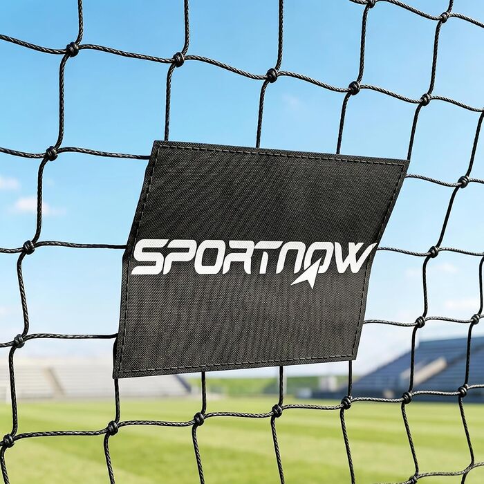 Портативні футбольні ворота SPORTNOW (10 x 6,5 футів), жовті, з кілками для фіксації