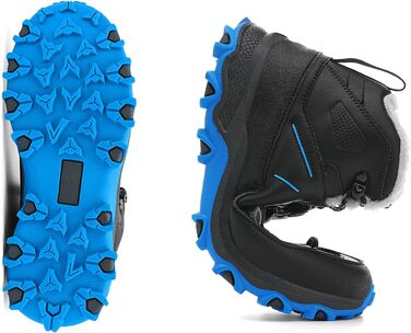 Дитячі трекінгові черевики Kinder: зручні черевики для хайкінгу та активного відпочинку, чотири пори року, розмір EU 30-39, кольори: коричнево-зелений, чорний