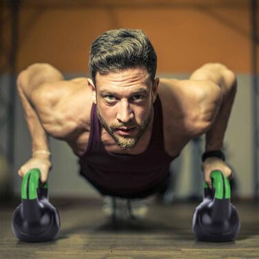 Кетлбел Body & Mind® 2-20 кг - для силових тренувань - пластикова штанга для фітнесу