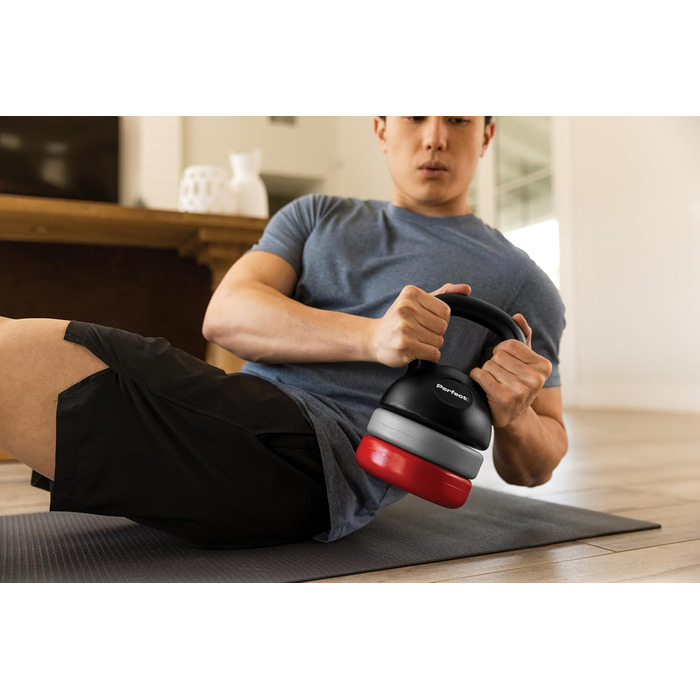 Регульований гантель-гиря Perfect Adjustable Kettlebell для фітнесу, 7 ваг, 26x14 см, багато кольорів