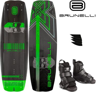 Вейкборд Brunelli Carbon 138 см з кріпленнями XL (43-47)