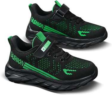 Дитячі кросівки для дівчаток та хлопчиків: легкі, зручні, дихаючі, для занять спортом та відпочинку, чорного кольору, розмір EU 28