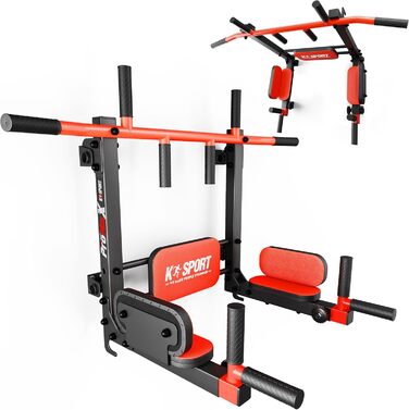 Кріплення для турніків та віджимань K-Sport на стіну, до 150 кг, з електронною книгою