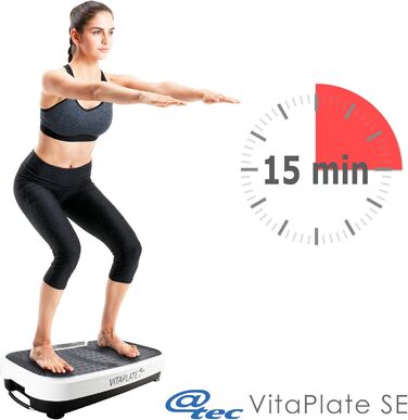 VitaPlate вібраційна платформа для фітнесу з пульсоксиметром, повний тренажер для всього тіла, @tec