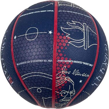 Баскетбольний м'яч Wilson NBA All-Star 2024 Indianapolis, колекційний, розмір 7, для дорослих, темно-синій