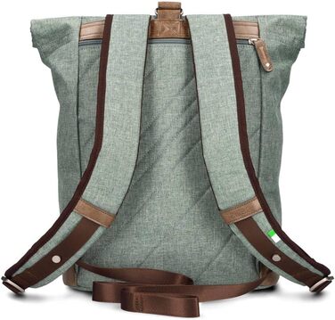 Рюкзак Zwei Olli O24 Rolltop 15 л, водостійкий, міцний, у стилі канвас, для школи та ноутбука, підходить для підлітків, жінок і чоловіків