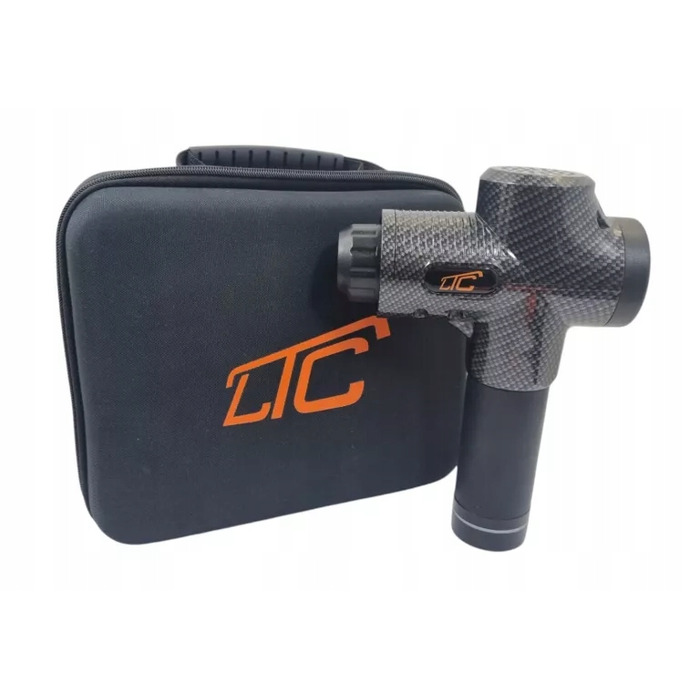 Перкусійний масажний пістолет PR0+ для тіла, спини, шиї та стоп (10 насадок)