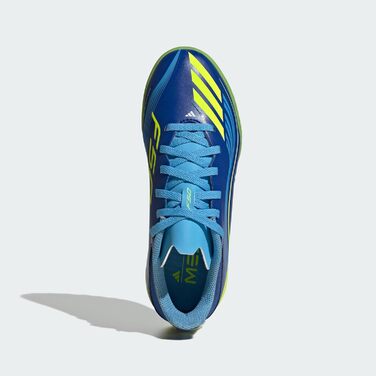 Дитячі футбольні бутси adidas F50 Messi League Turf для штучного покриття (33.5 EU, Royal Blue Solar Yellow Semi Blue Burst)