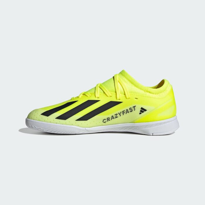 Дитячі футбольні бутси adidas X Crazyfast.3 Indoor для залу, 36 2/3 EU, чорно-жовто-білі