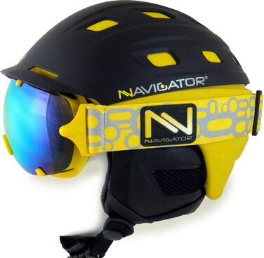 Лижна маска NAVIGATOR PI, унісекс, жовта, для сноуборду та лиж