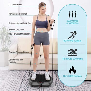 Віброплатформа для тренувань AXV, Mini-Fitness, Лімфодренаж для схуднення та тонусу, Домашній спортзал