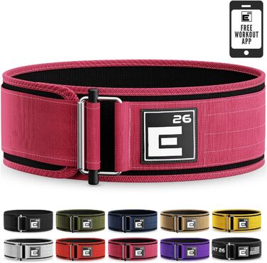 Пояс для важкої атлетики Element 26 Miami Pink - регульований, для CrossFit, пауерліфтингу, олімпійських видів спорту
