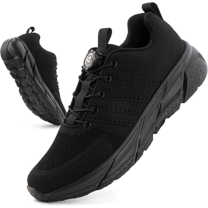 Кросівки Hitmars для чоловіків та жінок: спортивні, для бігу, повсякденні, легкі, дихаючі, чорні, розміри EU 36-47