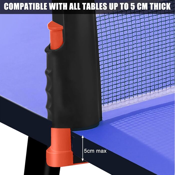 Набір для настільного тенісу: 2 ракетки, 4 м'ячі, сітка та сумка. Професійний спортивний набір для гри в приміщенні та на вулиці