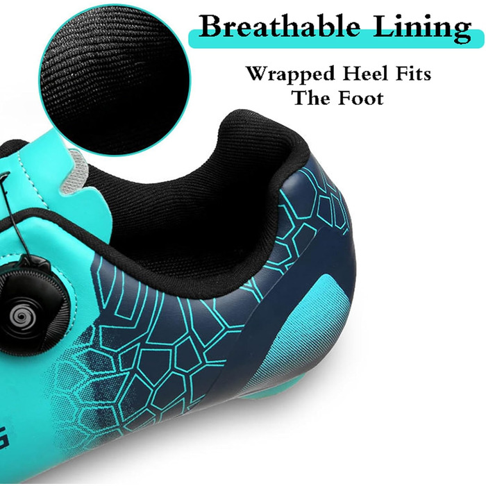 Велотуфлі чоловічі та жіночі, MTB та шосейні, дихаючі, з антиковзким покриттям, унісекс, синій, 45 EU