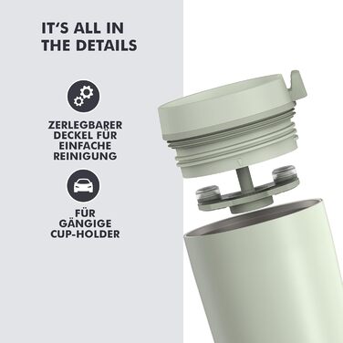 Термос нержавіючий Thermos Stainless King 0.47л червоний для напоїв - термокружка для кави з гачком для чаю, герметичний, BPA-free