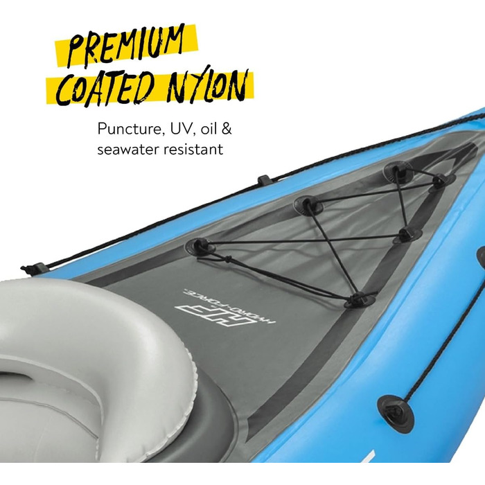 Надувний каяк Bestway Hydro-Force Cove Champion X1 275x81x45 см, комплект