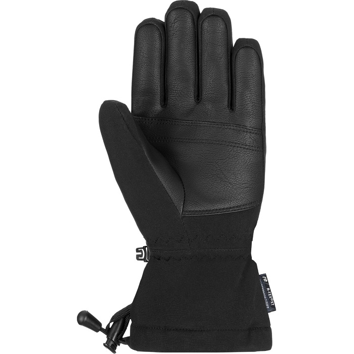 Дитячі гірськолижні рукавички Reusch Softshell, водонепроникні та вітрозахисні, чорно-білі, розмір 6