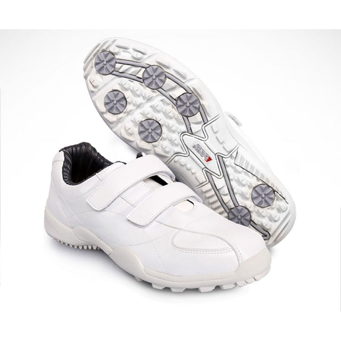 Жіночі гольф-туфлі PGM водонепроникні, без шипів, на липучці (39 EU, білі)