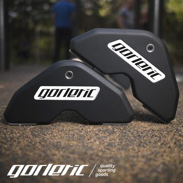 Паралетси LowFit PRO Gorletic для калістеніки, гімнастики, атлетів, преміум, магнітний дизайн, білі (чорні), зручний транспорт