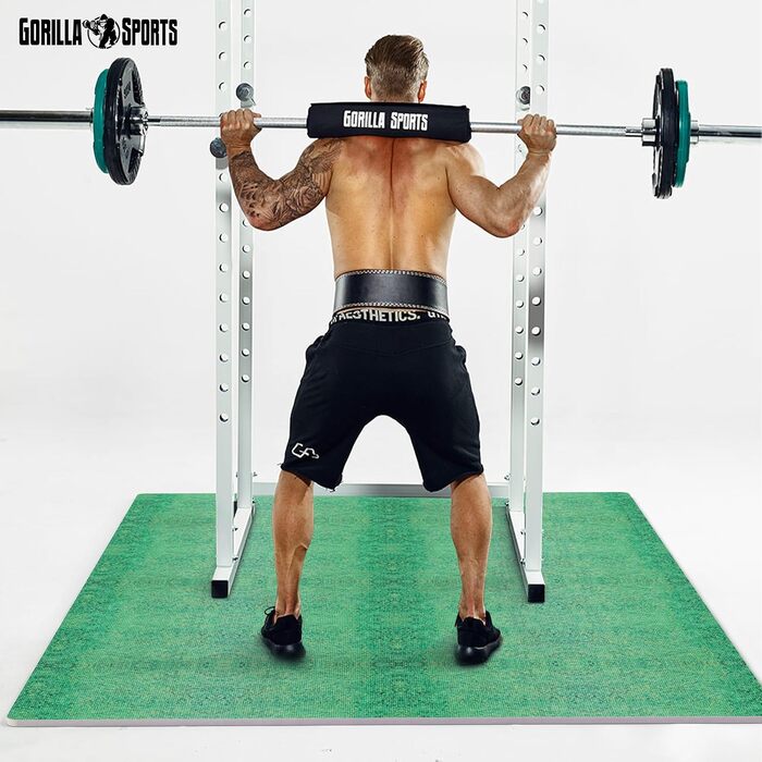 GORILLA SPORTS захисні EVA килимки 60x60x1,2 см, набір 6 шт, антиковзкі, для фітнесу, підлоги, тренажерного залу, басейну