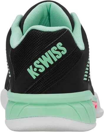 Жіноче тенісне взуття K-Swiss Express Light 3 Carpet - чорний, неон м'ята, неон пастельний рожевий (43 EU)