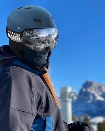 Набір для сноубордингу та лижного спорту Outdooraster: шолом та маска (темно-синій, M)