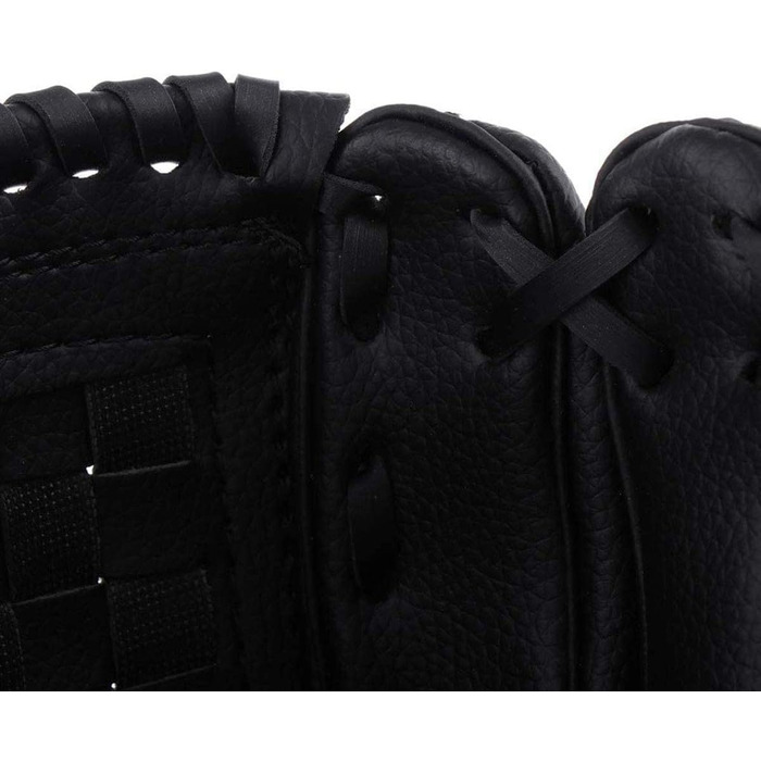 Рукавиця для бейсболу та софтболу, шкіра PU, 10.5 дюймів, чорна - для дорослих та дітей