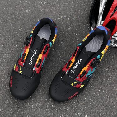 Велосипедні шкарпетки/взуття для чоловіків та жінок, MTB, Mountainbike, шкарпетки-кросівки, дихаючі, для їзди на велосипеді, білі (38 EU, чорний)