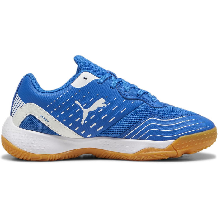 Дитячі унісекс кросівки для залу Puma Solarflash III Jr Indoor Court Shoe, синій/білий, розмір 28 EU