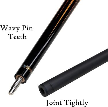 Біліардний кий Moyerely з карбону, 12.5 мм, професійний з чохлом (MF2)