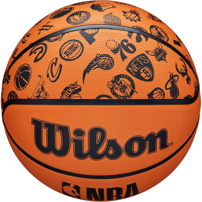 Баскетбольний м'яч Wilson NBA All Team для дорослих, універсальний