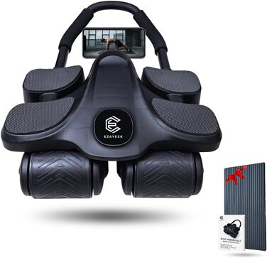 Ролер для пресу (ролер для живота) - тренажер для дому для чоловіків та жінок. Ролер для пресу, фітнес-обладнання для дому.