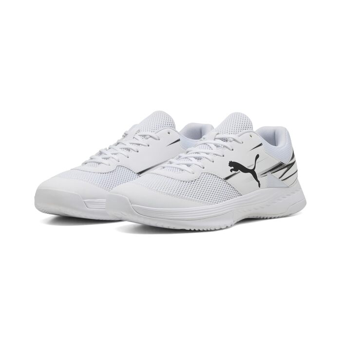 Кросівки для залу PUMA Unisex Varion II Indoor Court Shoe, біло-чорні