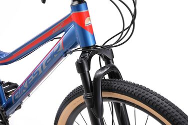 Гірський велосипед BIKESTAR алюмінієвий 24 дюйми для дітей 9-14 років, 21-швидкісна Shimano, дискові гальма, амортизаційна вилка