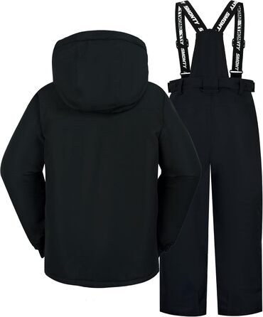 Дитячий зимовий комбінезон SNOWER для хлопчика з капюшоном, теплий гірськолижний костюм, кольоровий зелений (10-12 років, темно-зелений)