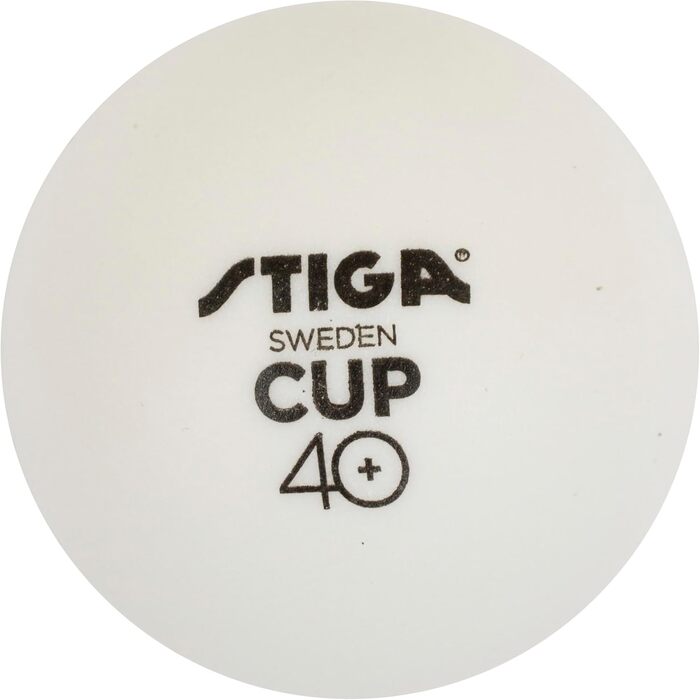 Набір тенісних кульок STIGA Cup 12 шт. ABS, білі