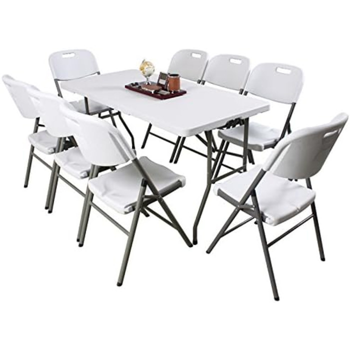 Зручний складаний стіл для кемпінгу, саду та буфету Sogesfurniture HP-152CZ-BH 152x71x74 см
