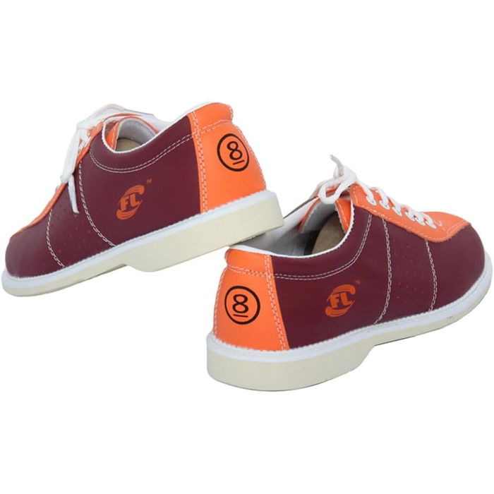 Веакам Боулінг-шоу для чоловіків та жінок, фітнес-тренажери, модні зручні кросівки для правшів та лівшів, початківців, 34 EU, помаранчевий