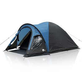Намет кемпінговий your GEAR Tivano 3+1 (5 осіб) з тамбуром, вікнами, UV 50+ захистом, сірий/синій