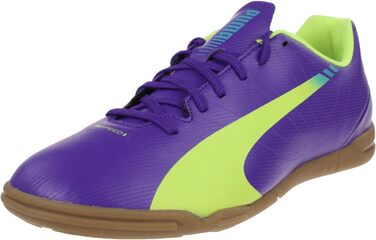 Кросівки футбольні PUMA Evospeed 5.3 Jr для залу, 37 EU, кольори: Prism Violet, Yellow, Blue