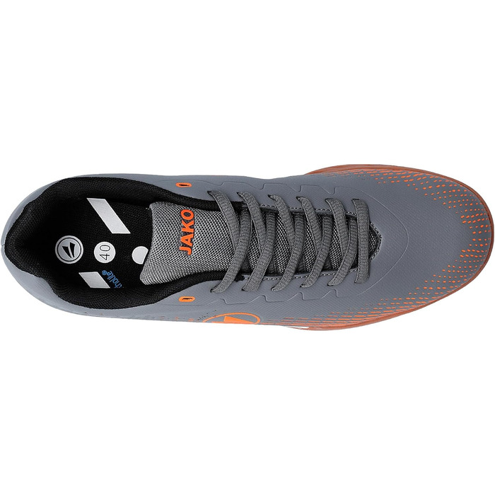 Дитячі кросівки JAKO Lightning IN для залу (Сіро-помаранчеві, 38 EU)