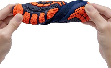 Дитячі шкарпетки-тапочки Raqua для плавання та відпочинку, розмір 28-37, блакитний/оранжевий