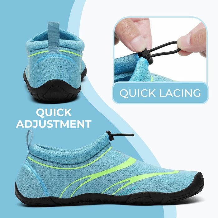 Шкарпетки-сланці Mishansha для плавання та відпочинку на пляжі, дихаюча сітка, швидко сохнуть, розмір 36-46, блакитний