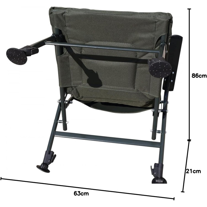 Крісло для риболовлі Cormoran Pro Carp 7200 з підлокітником, 50x50 см