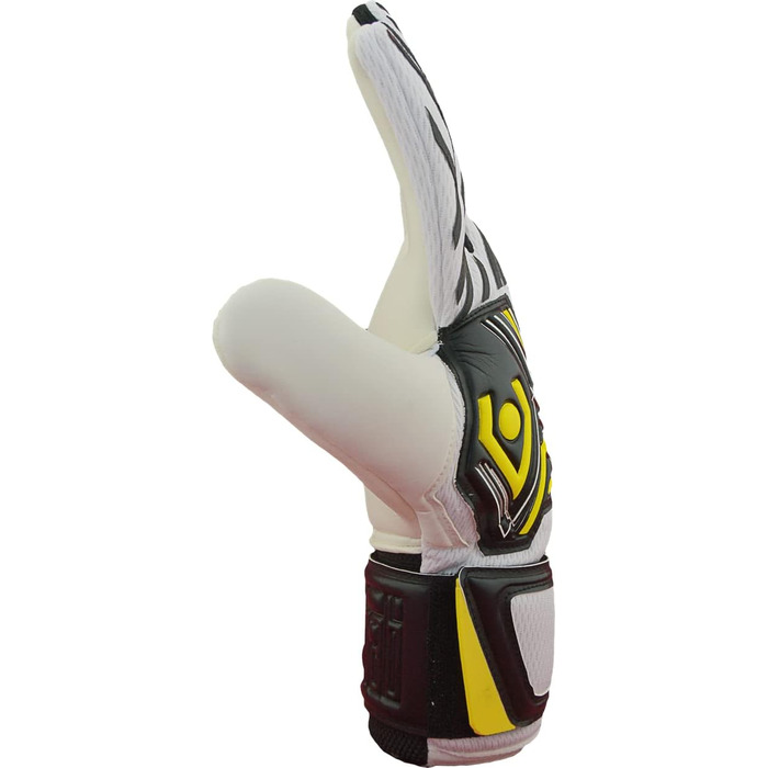 Воротарські рукавички Rehab Master NC з Pro Grip для футболу, для дорослих і дітей, розміри 5-11, білі, чорні, жовті
