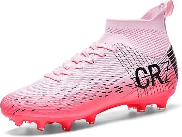 Футбольні черевики для чоловіків та жінок, зала, юніорські, тренувальні, унісекс, рожеві, 37 EU