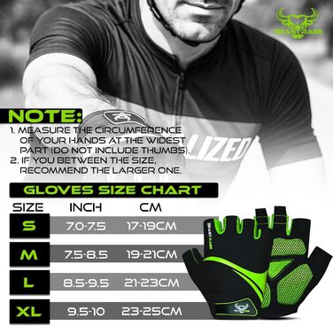 Велосипедні рукавички BEAST RAGE для жінок та чоловіків, дихаючі, без пальців, з антиковзким покриттям, амортизація, підходить для шосе, MTB, гірського велосипеда, білого кольору (PAPAGEI, L)